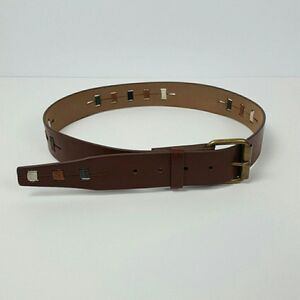 WOMEN'S FAUX  LEATHER  COLOR CHESTNUT  BELT SIZE  SMALL/ MEDIUM   32"